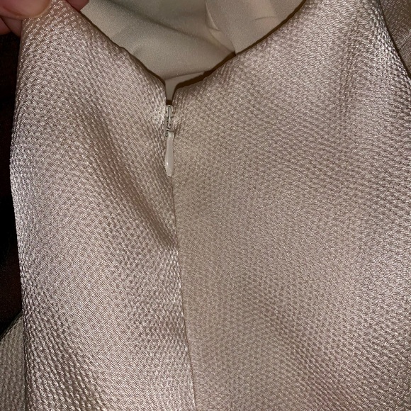 Donna Morgan Ivory Classic drape goddess dress - Picture 5 of 8